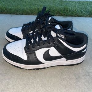 Nike dunk low retro white blank panda